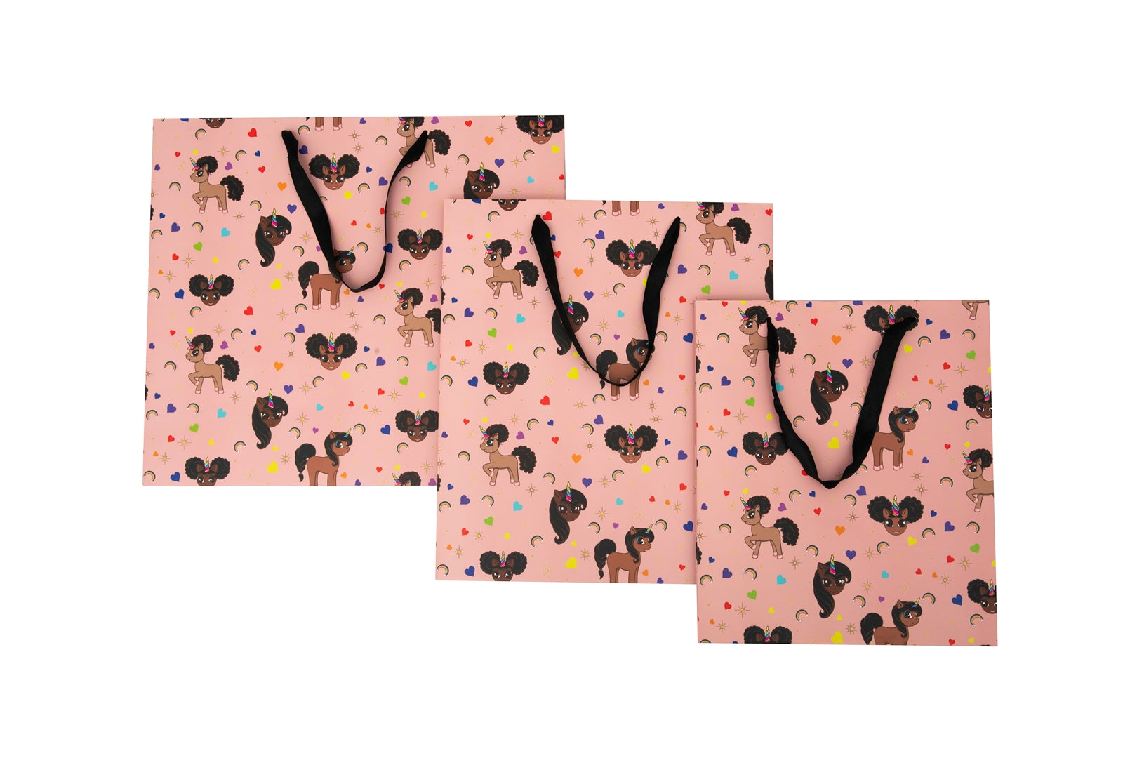 Gift Bag Trio Set - Pink Signature Print