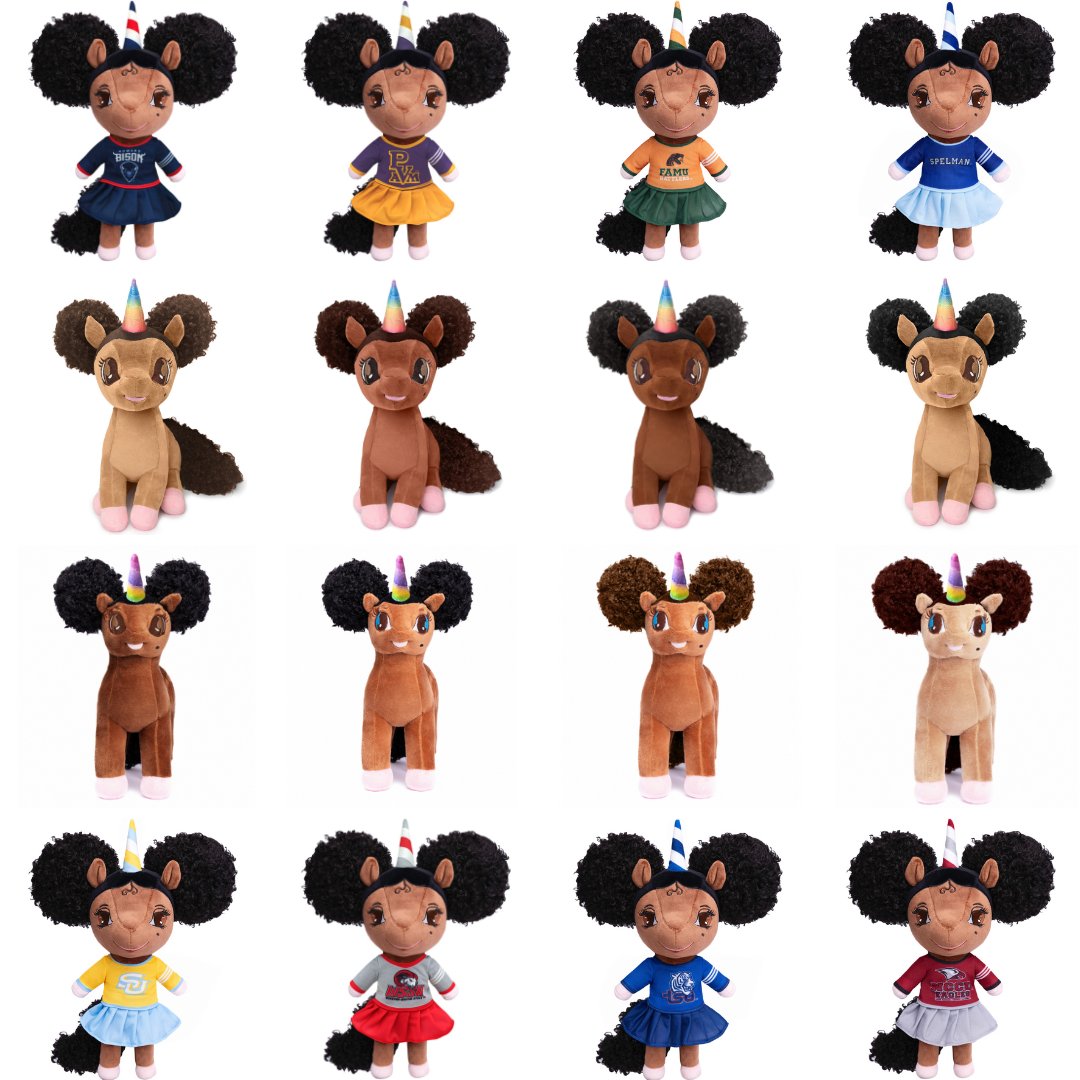 Black Unicorn Plush Toys Dolls Games