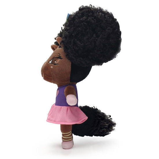 Bettina the Ballerina Unicorn Doll with Afro Puffs in Pink and Purple Doll - 12 inch