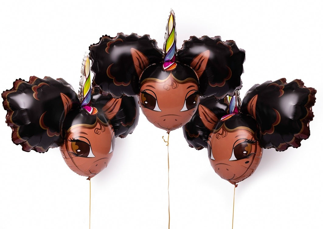 Chloe Unicorn Jumbo 30 inch Foil Balloon - 3 pack