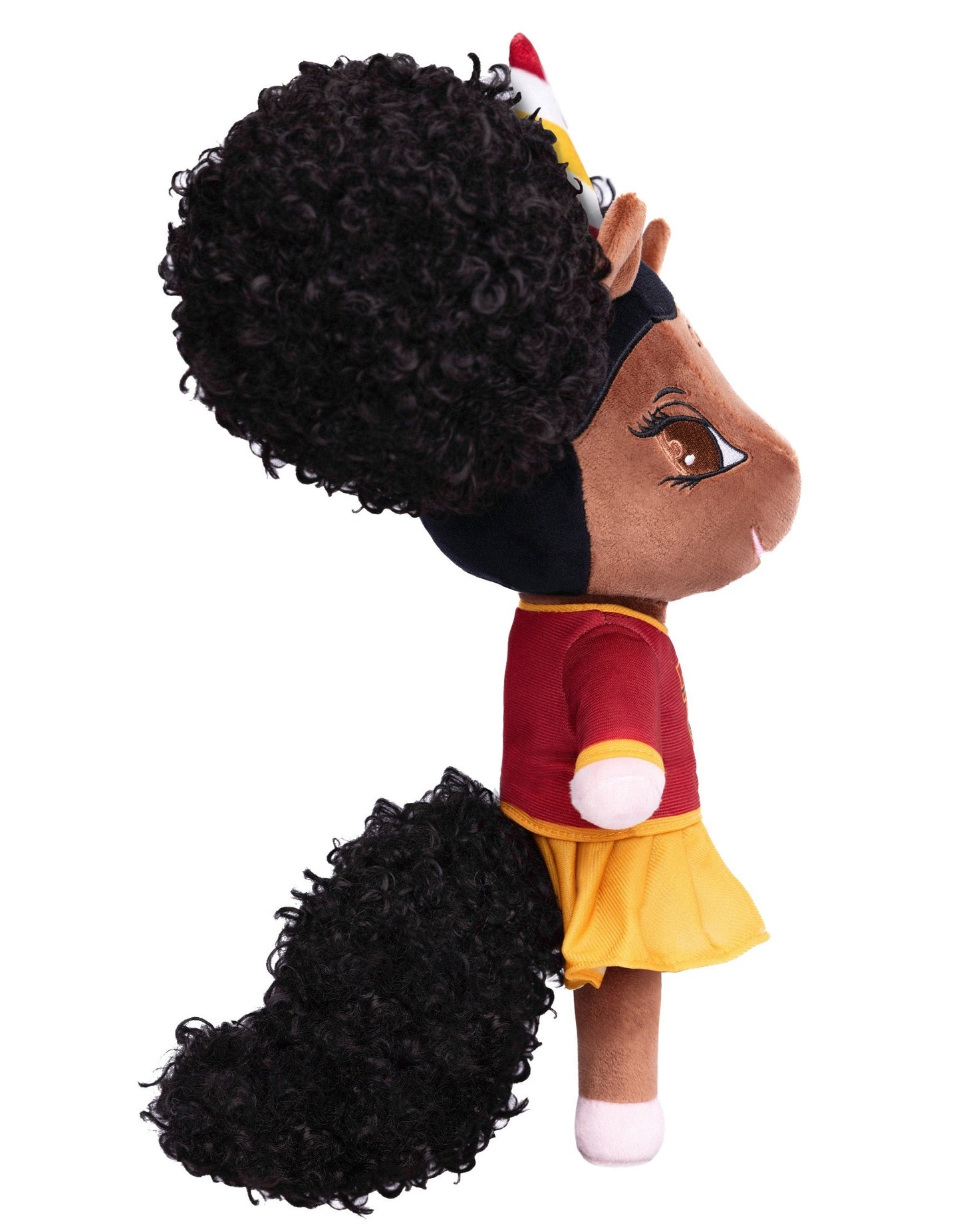 Tuskegee University Unicorn Doll with Afro Puffs - 14 inch