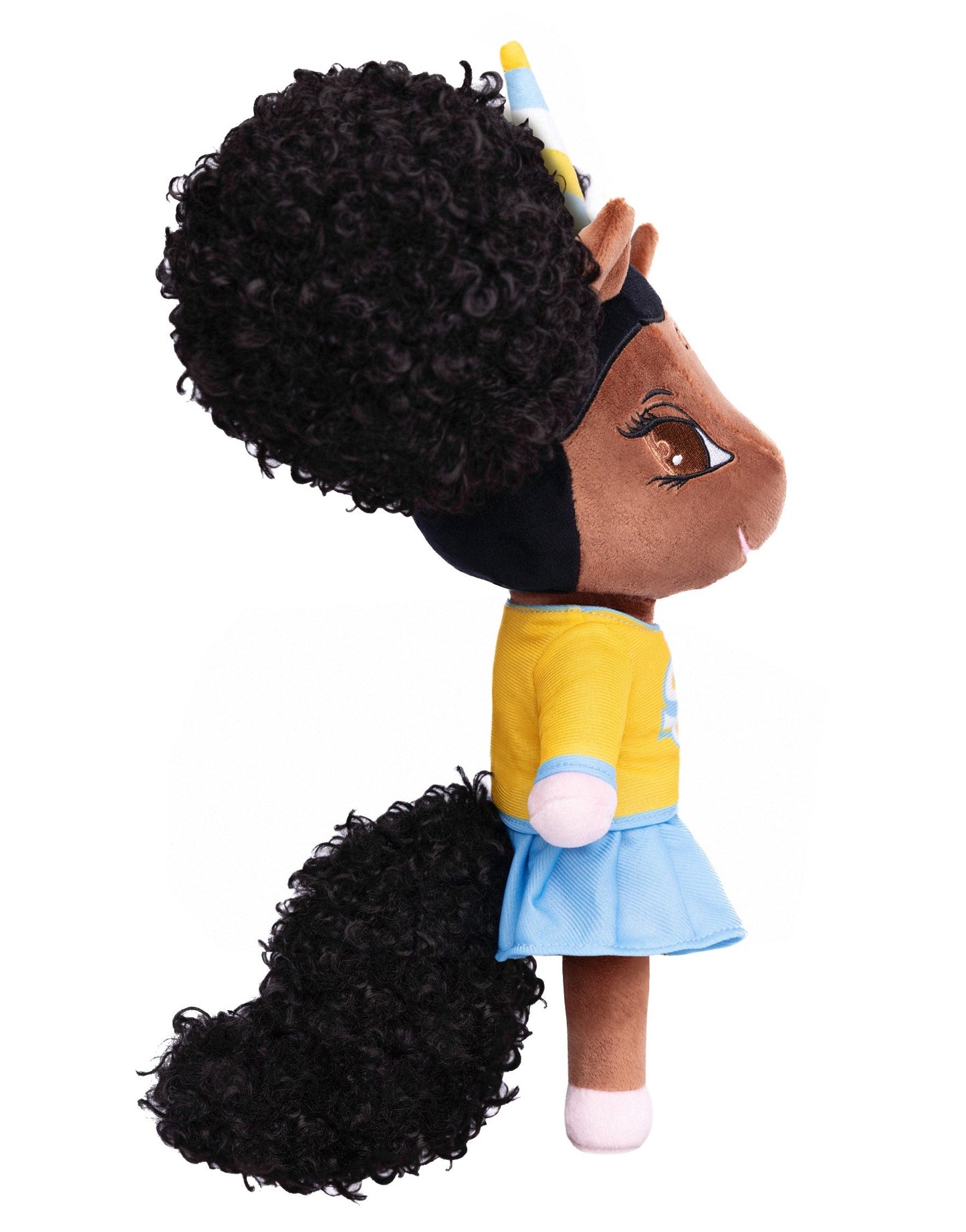 Southern University Unicorn Doll with Afro Puffs - 14 inch