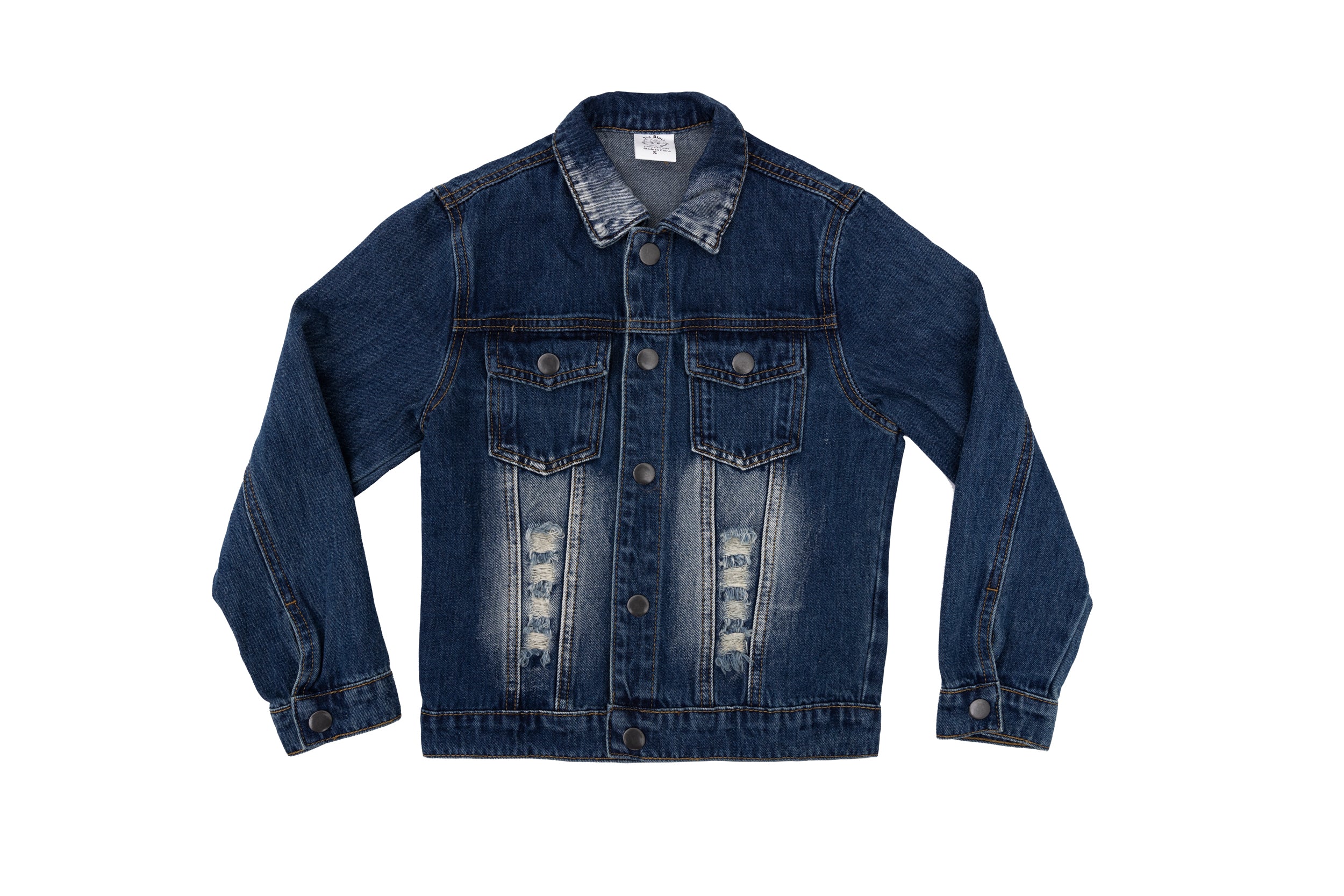 Chloe LOVE Logo Denim Jacket - Dark Stonewash