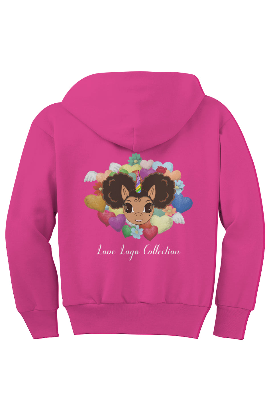 Alexis LOVE Logo Full Zip Fleece Hoodie - Youth