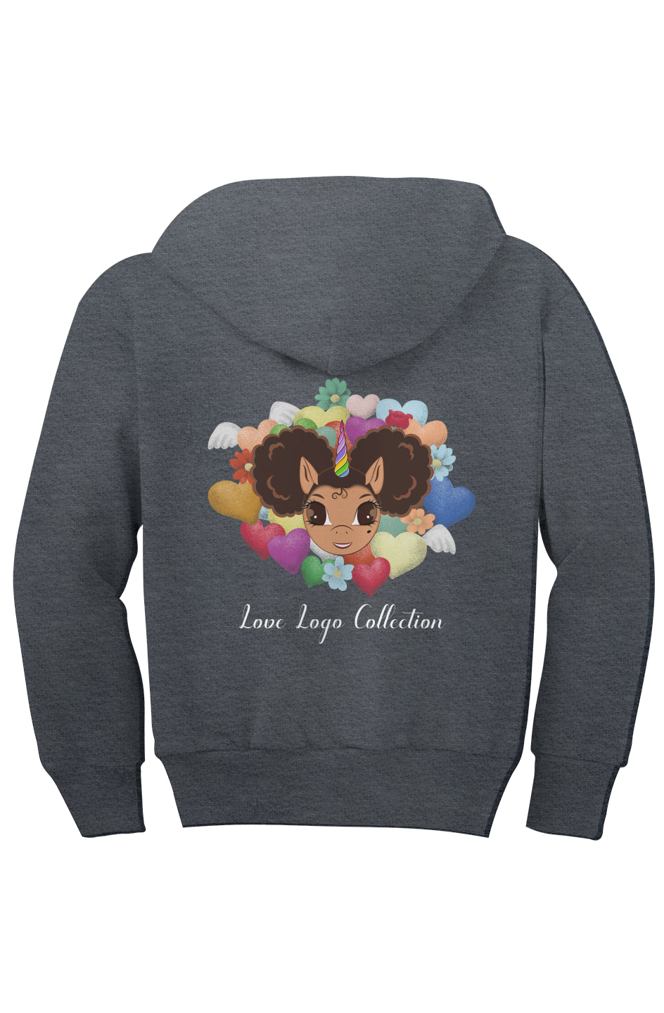 Alexis LOVE Logo Full Zip Fleece Hoodie - Youth
