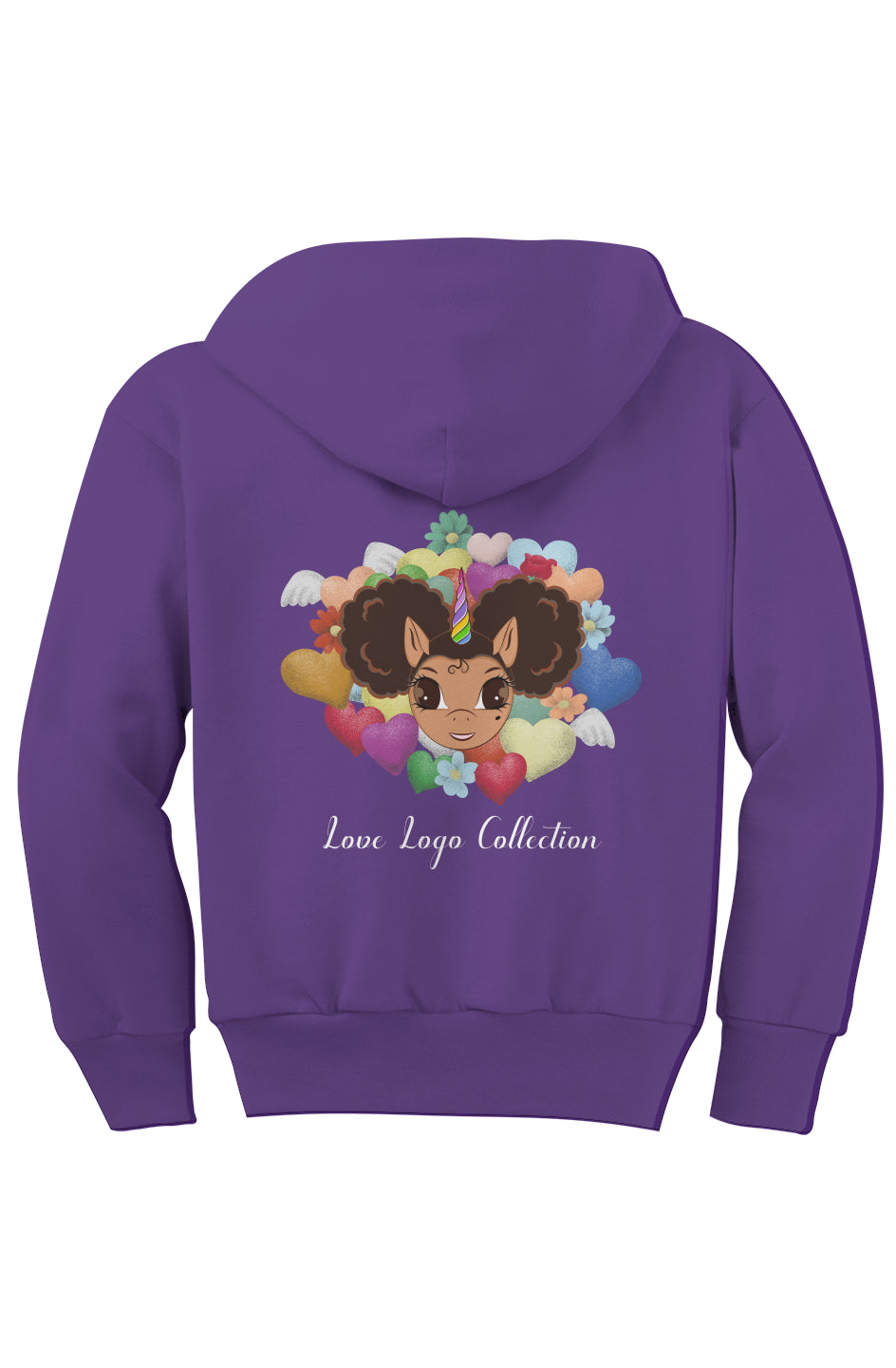 Alexis LOVE Logo Full Zip Fleece Hoodie - Youth