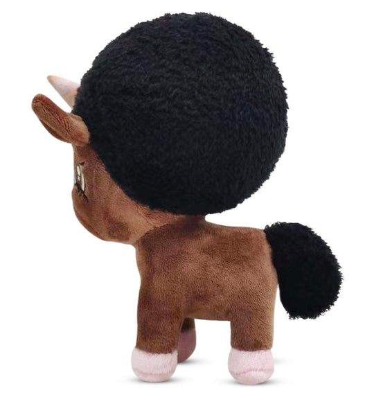 Load image into Gallery viewer, Baby Simone, Unicorn Plush Toy with Afro - Standing 8 inch
