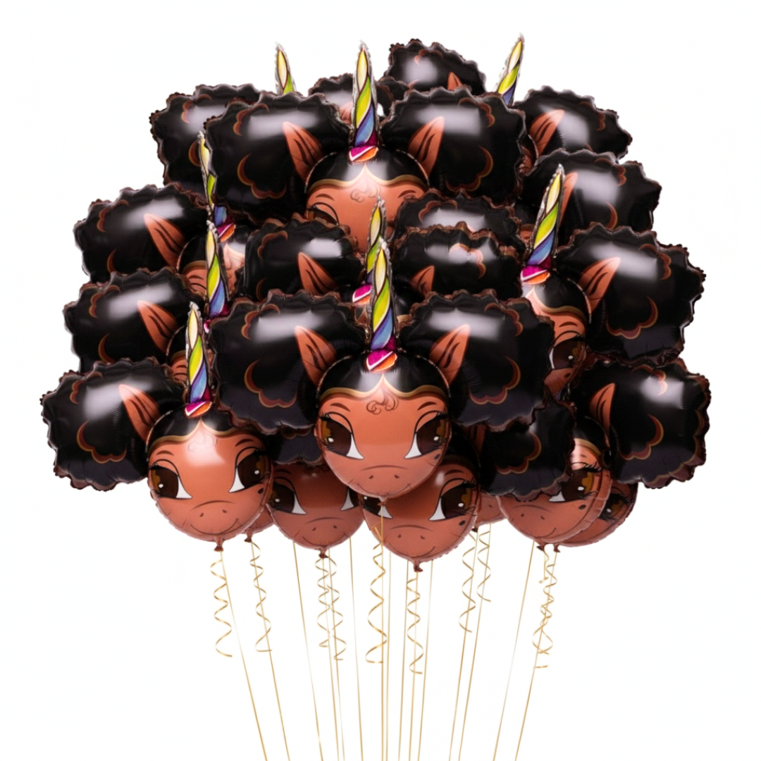 Chloe Unicorn Jumbo 30 inch Foil Balloon - 3 pack