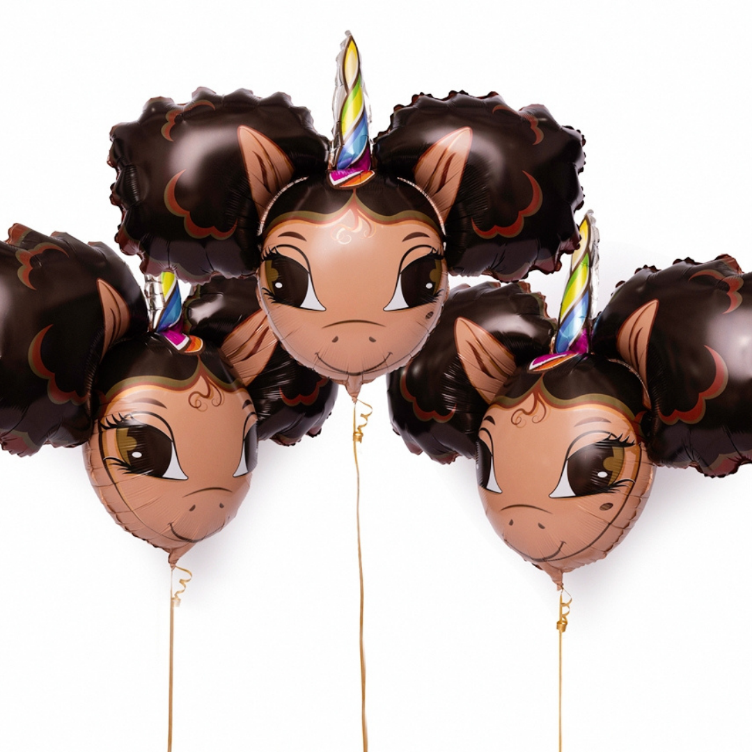 12 Pack Ballon Set: Alexis Unicorn Jumbo 30 inch Foil Balloon