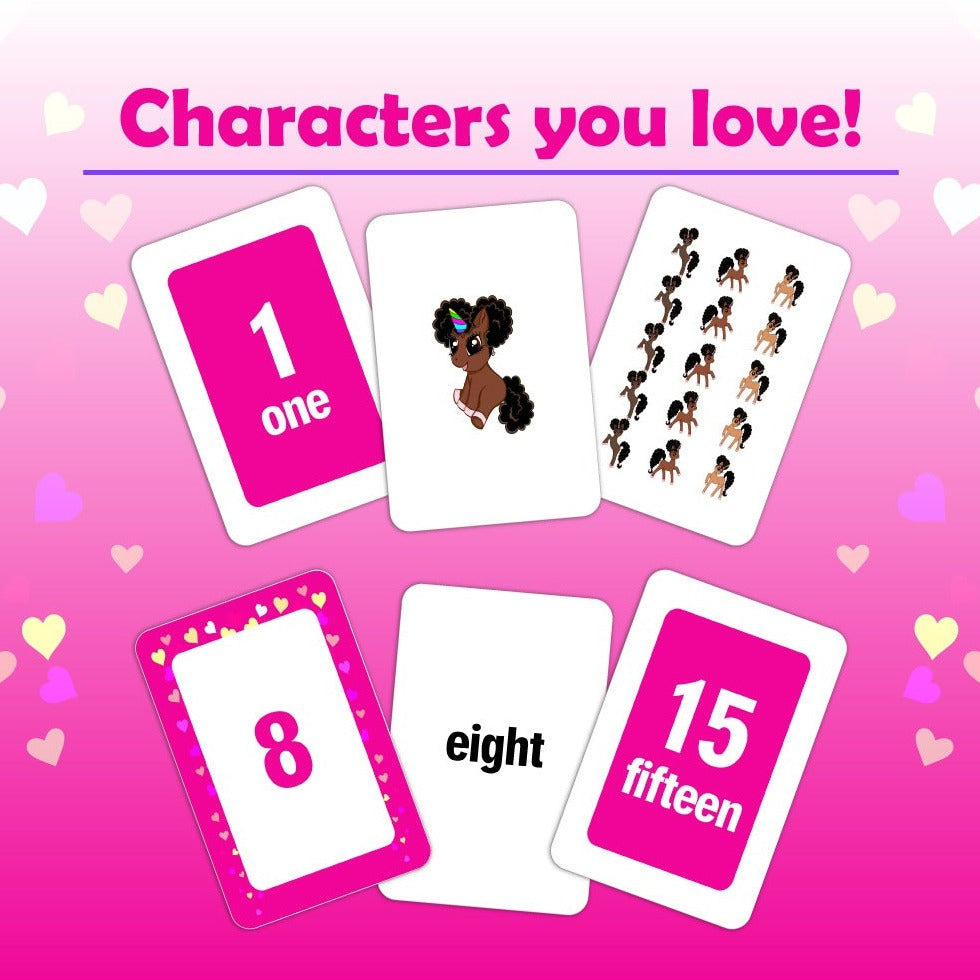 YOUnicorn KIdz Number Flash Cards - 52 Cards