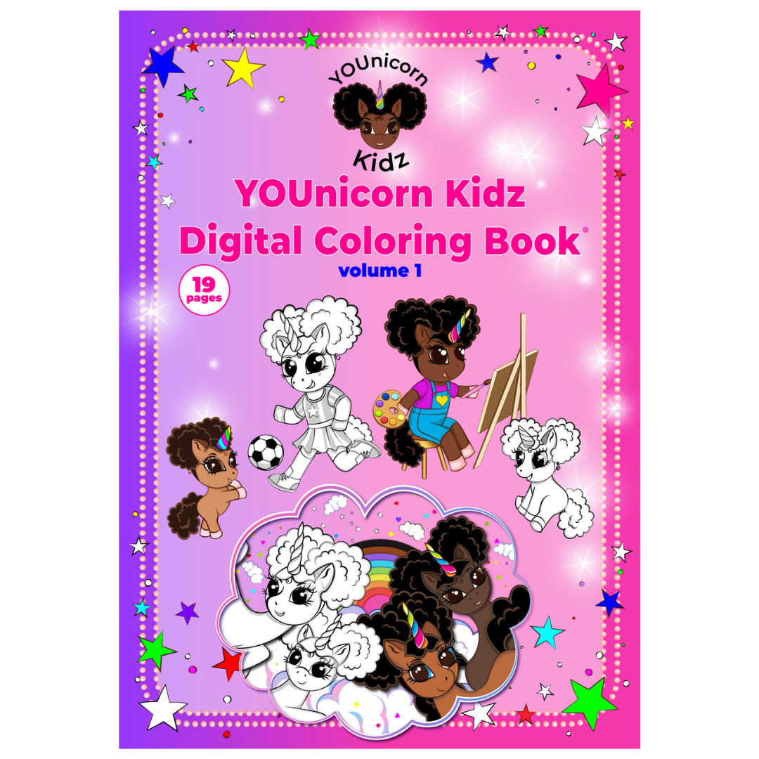Digital Coloring Book volume 1 - 19 Pages