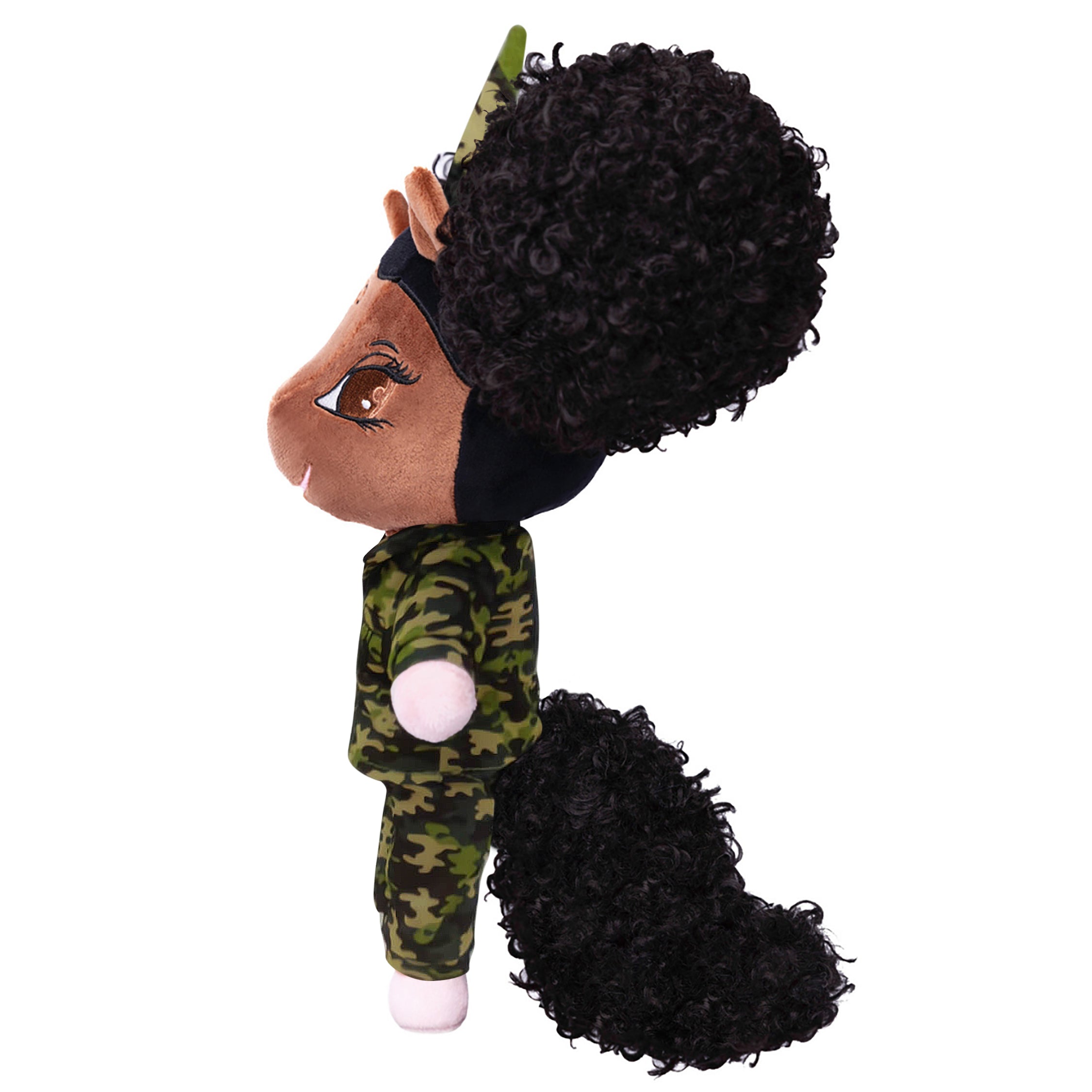 Special Edition: Salute 2 Service Military Doll with Afro Puffs  - 14 inch