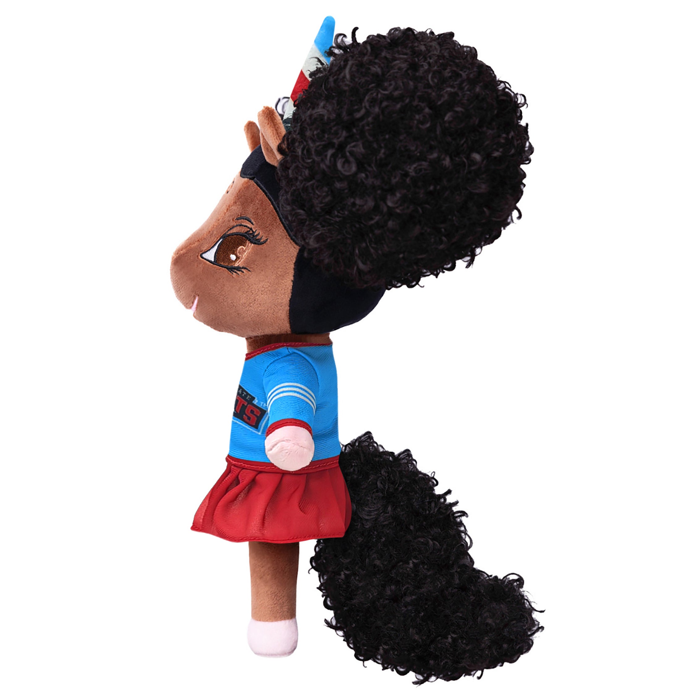 Delaware State University Unicorn Doll with Afro Puffs - 14 inch