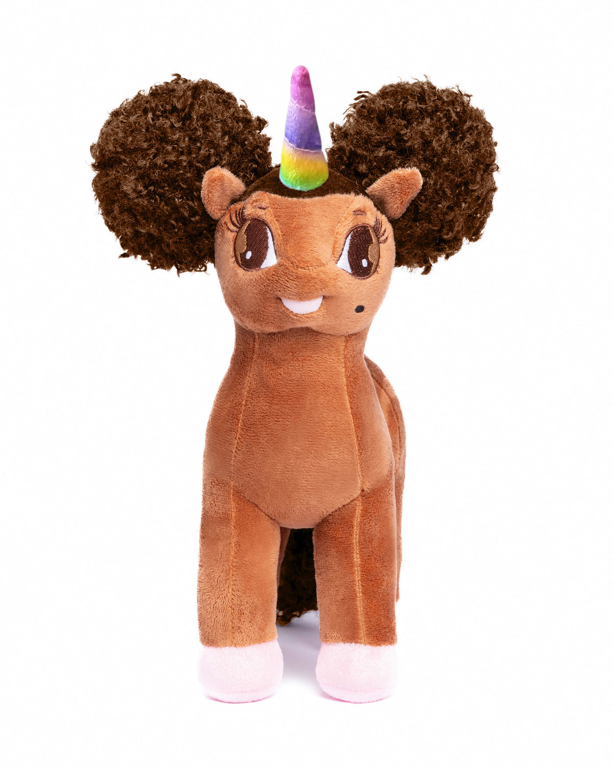 Jada, Unicorn Plush Toy with Afro Puffs - 12 inch