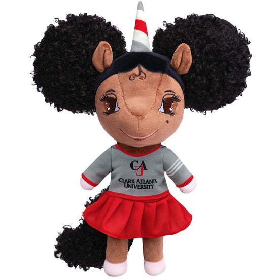 Clark Atlanta University Unicorn Doll with Afro Puffs - 14 inch