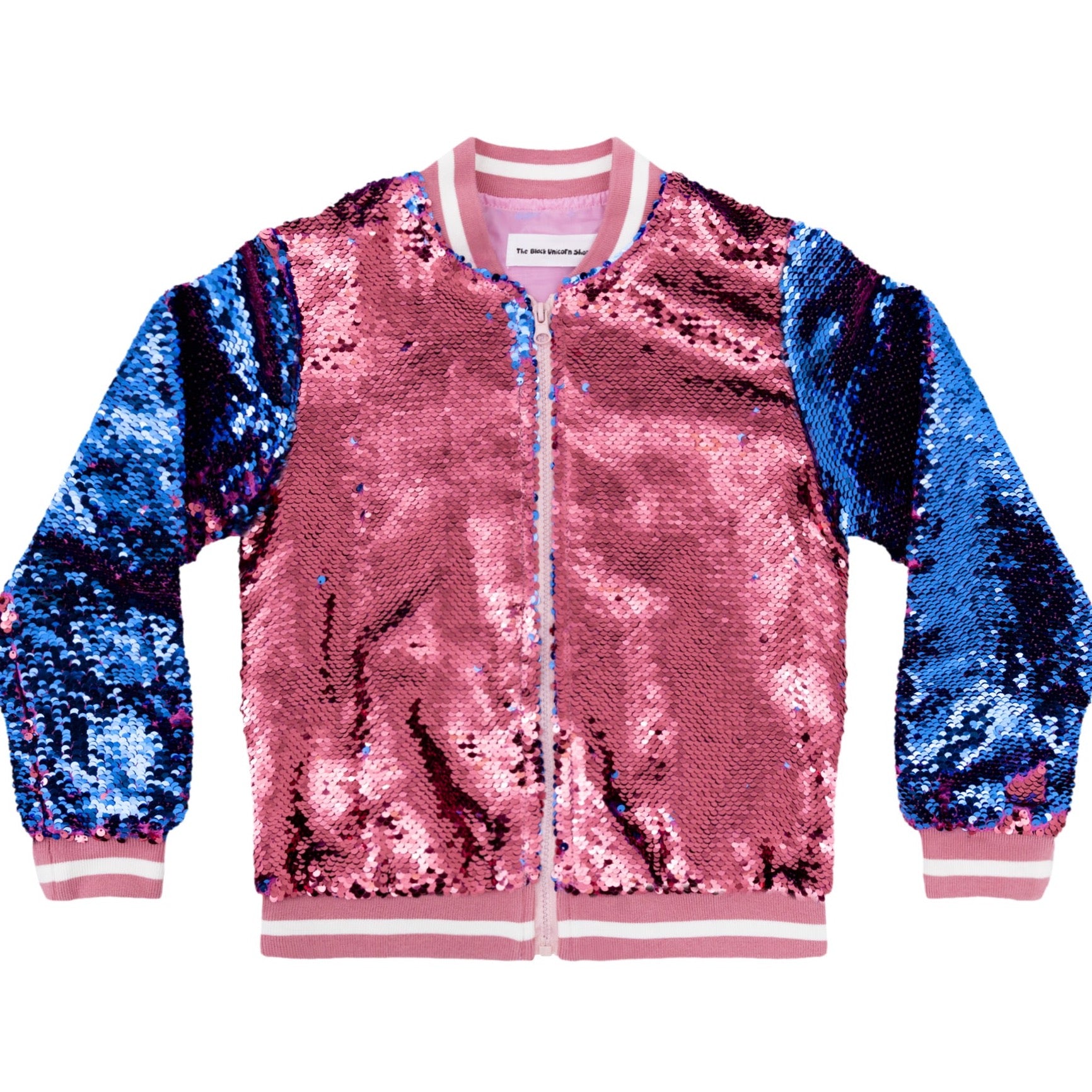 Signature Logo Sequin Jacket with Studded Logo Patch