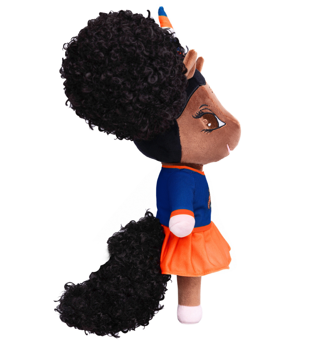 Savannah State University Unicorn Doll with Afro Puffs - 14 inch