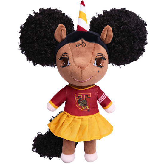 Tuskegee University Unicorn Doll with Afro Puffs - 14 inch