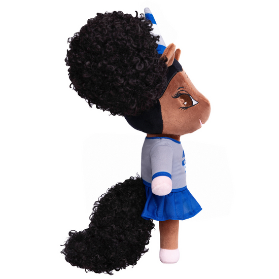 Hampton University Unicorn Doll with Afro Puffs - 14 inch