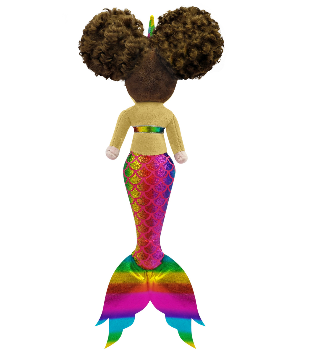 Load image into Gallery viewer, Zoë, Mermaid Unicorn Doll with Afro Puffs  - 16 inch
