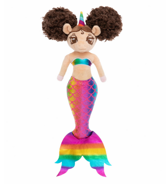 Zoë, Mermaid Unicorn Doll with Afro Puffs  - 16 inch (Original)