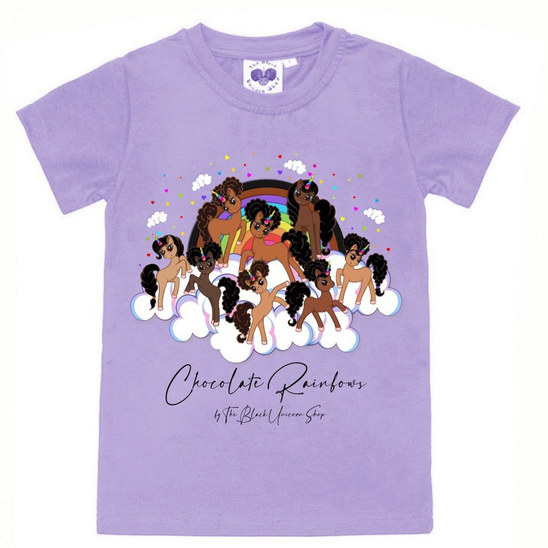 Load image into Gallery viewer, Chocolate Rainbows Cloud 9 Tee - Lavender
