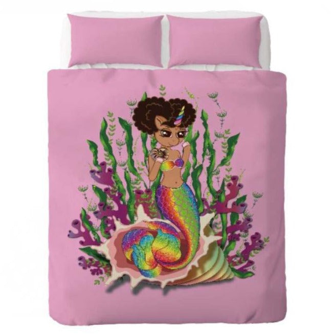 Zoë Unicorn Mermaid Oversized Plush Blanket - Pink