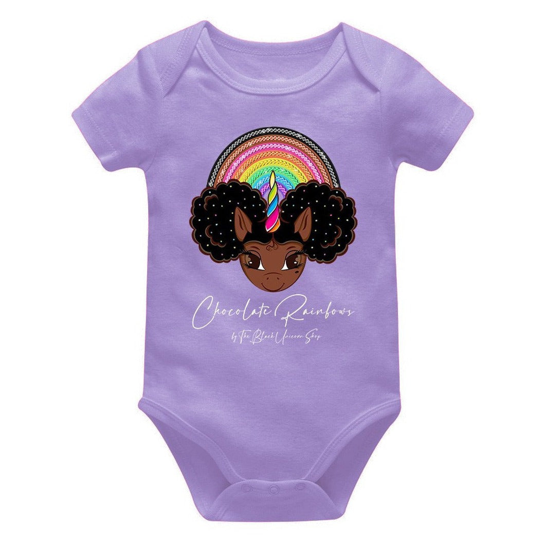 Chocolate Rainbows Onesie - Lavender