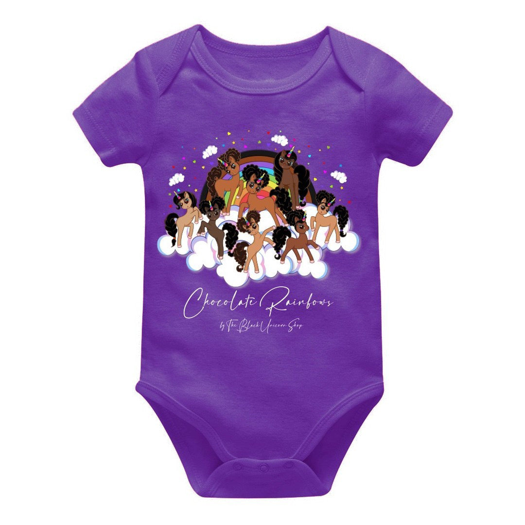 Chocolate Rainbows Cloud 9 Onesie - Pop Star Purple