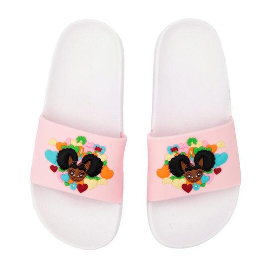 LOVE Logo Utility Slide - Pink and White