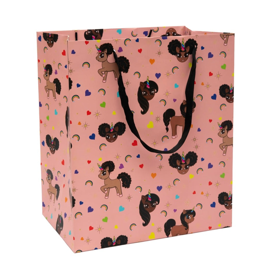 Load image into Gallery viewer, Gift Bag Trio Set - Pink Signature Print
